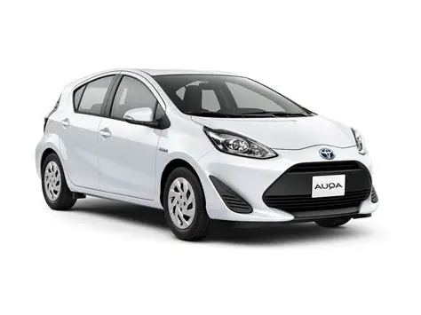Toyota Aqua Hybrid available for rent in Larnaca
